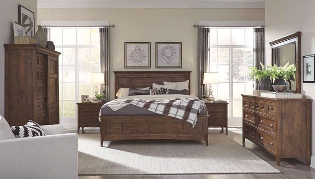 Magnussen Home® Bay Creek Toasted Nutmeg King Storage Panel Bed-1