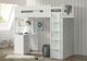 ACME Furniture Nerice Gray/White Youth Twin Loft Bed with Desk and Wardrobe-1
