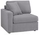 Signature Design by Ashley® Modmax 8-Piece Granite Right-Arm Facing Sectional with Chaise and Audio System-1