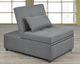 Titus Furniture Grey Transformable Ottoman/Chair/Bed-2