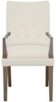 Fairfield® Customizable Entree Dining Concave 23" Short Back Arm Chair-1
