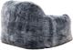 Primo™ International Sealy® Tore Rabbit Fur Blue Steel Bean Bag Chair-4