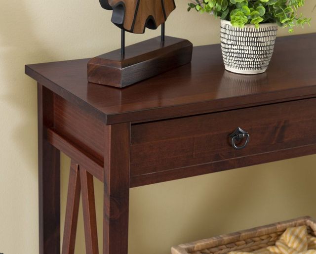 Linon Titian Antique Tobacco Console Table -4