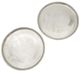A & B Home Walbrook 2-Piece Silver Decorative Round Plate Set-0