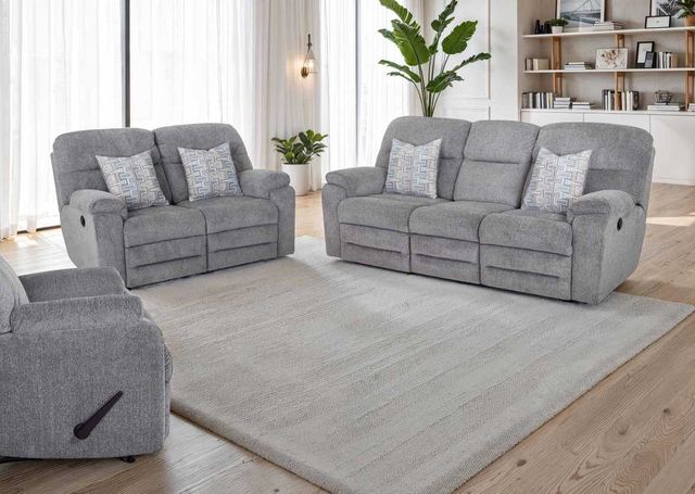 Franklin™ Parkway Zuir Gravel Dual Seat Power Reclining Sofa-2