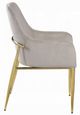 ACME Furniture Barnard 2-Piece Gray/Mirrored Gold Side Chair Set-3