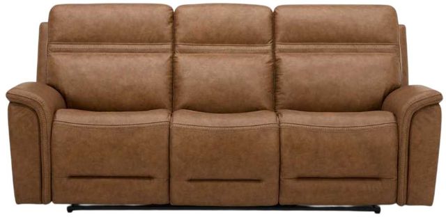 Liberty Furniture Cooper Camel Leather Triple Zero Gravity Power Reclining Sofa-3