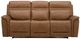 Liberty Furniture Cooper Camel Leather Triple Zero Gravity Power Reclining Sofa-3