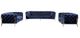 VIG Furniture Divani Casa Quincey 3-Piece Blue Velvet Sofa Set-1