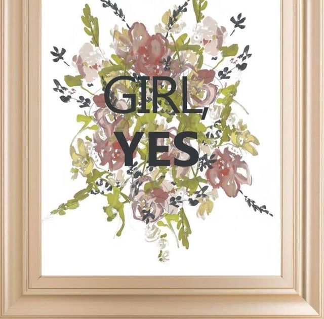 Classy Art Empower Flowers II by Jennifer Goldberger Wall Art-1