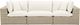 TOV Furniture Cali Cream/Natural Fabric/Wicker Outdoor Modular Sofa-3