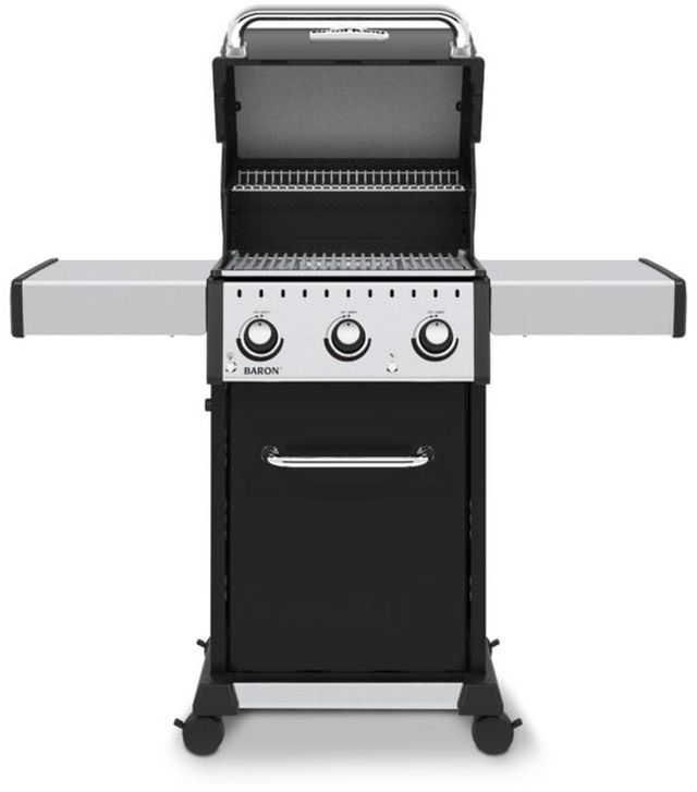 Broil King® Baron™ 320 PRO 1-Burner Black Freestanding Natural Gas Grill-1