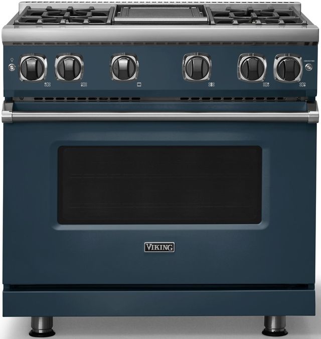 Viking® 7 Series 36" Squall Pro Style Liquid Propane Gas Range with Griddle-0