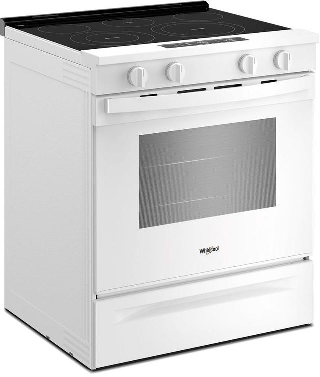 Whirlpool® 30'' White Smart Slide-In Electric Range with No Preheat Mode-2
