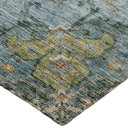 Dalyn™ Rug Company Silk Road SR6 Aqua 5'x8' Area Rug-3