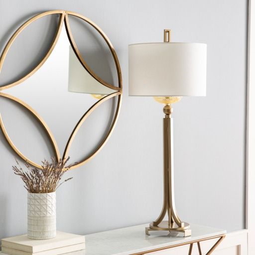 Surya Gustav Metallic Brass Lamp-3