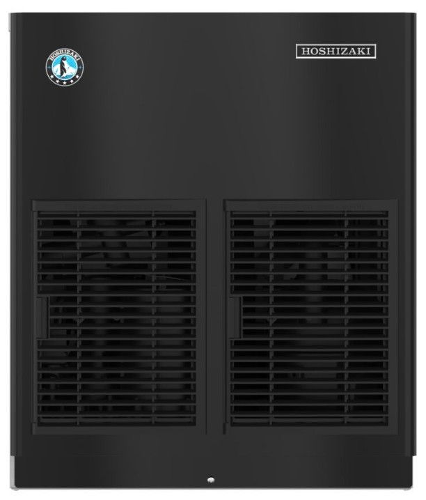 Hoshizaki Cubelet 22" 821 lb. Stainless Steel Remote-Cooled Ice Machine with Black Front Panel-0