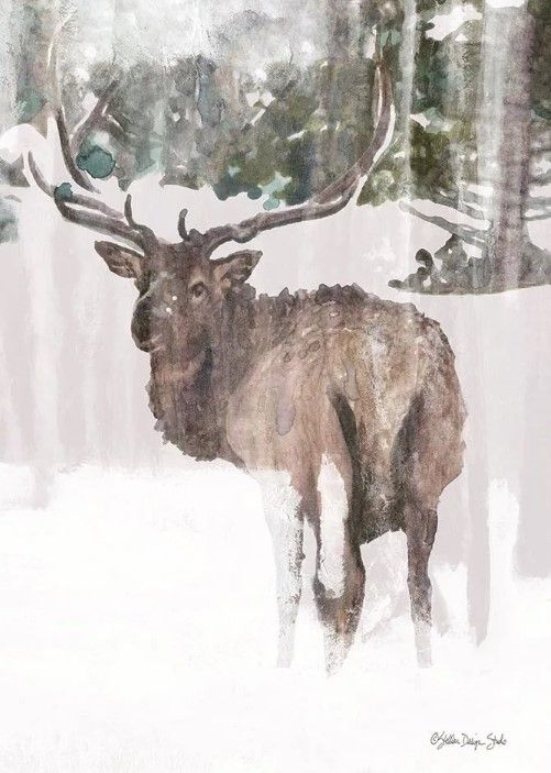 Classy Art Grand Elk II by Stellar Design Studio Wall Art-1