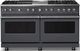 Viking® 5 Series 60" Cast Black Pro Style Dual Fuel (LP) Range with Polished Chrome Trim-0