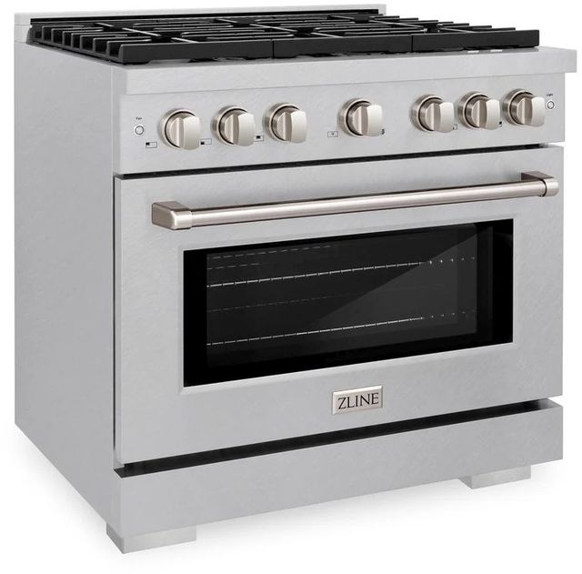 ZLINE Paramount 36" Satin Stainless Steel Pro Style Dual Fuel Range-2