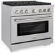 ZLINE Paramount 36" Satin Stainless Steel Pro Style Dual Fuel Range-2