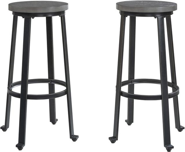 Signature Design by Ashley® Challiman Antique Gray Bar Stool-2