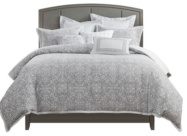 Olliix by Madison Park Signature Windham Grey King Jacquard Comforter Set-0