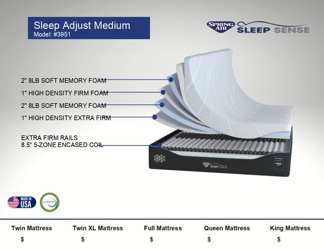 Spring Air® Sleep Sense King (Medium)-0