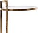Decor-Rest® Furniture LTD Susete Glass Top Side Table with Gold Base-1