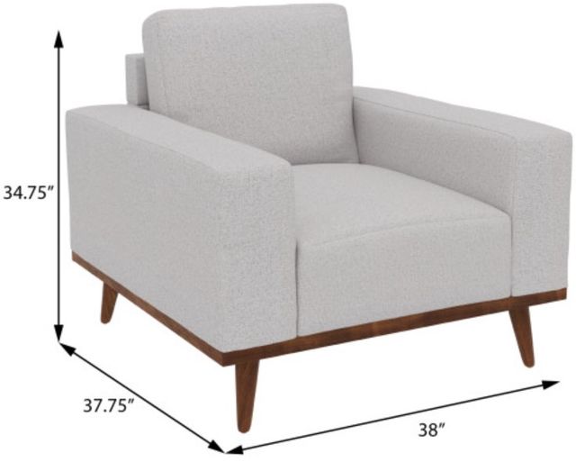 Emerald Home Heath White Accent Chair-2