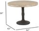Nest Home Collections Sadie Medium Gray 42" Dining Table with Iron Base-2