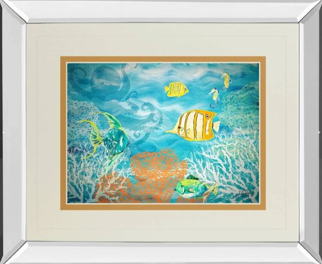 Classy Art Under the Sea by Julie Derice Mirror Framed Wall Art-0