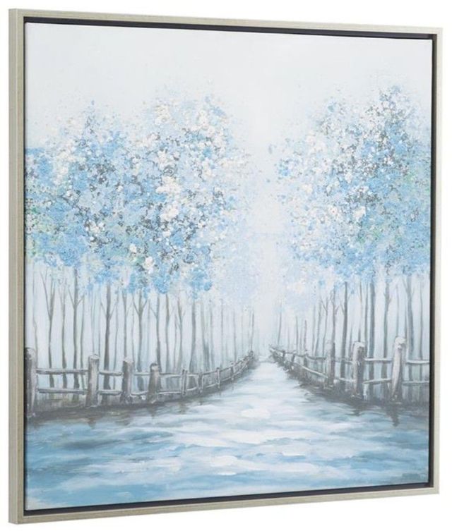 Deco Marche Blue 32" Canvas Tree Wall Art-1