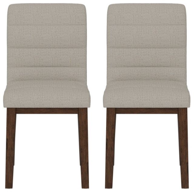Emerald Home Ronan 2-Piece Brown/Gray Dining Side Chair with Stretcher-3