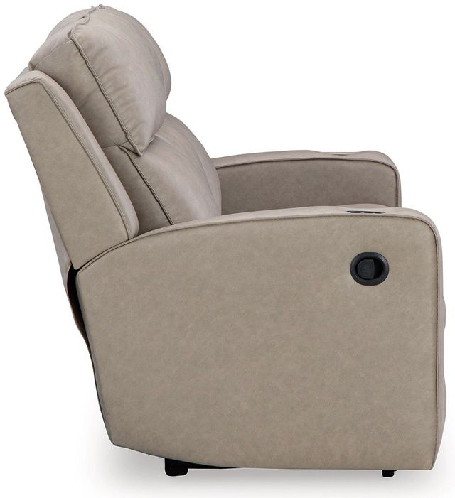 Signature Design by Ashley® Lavenhorne Pebble Reclining Sofa with Drop Down Table-3