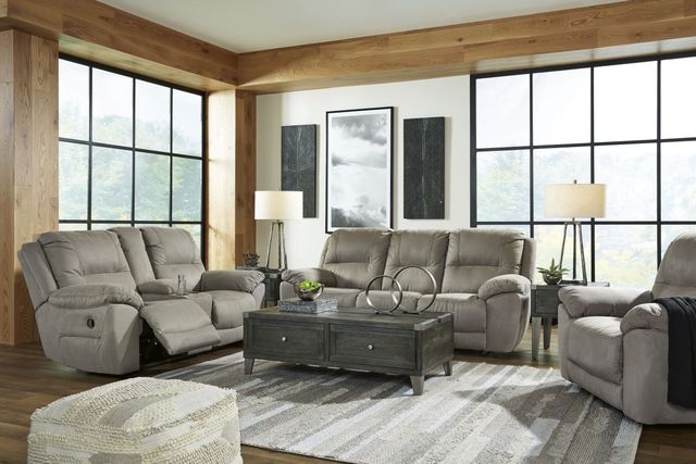 Signature Design by Ashley® Next-Gen Gaucho 2-Piece Dark Gray Reclining Living Room Set-3
