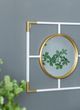 A & B Home Gold/White Frame Mirror-5