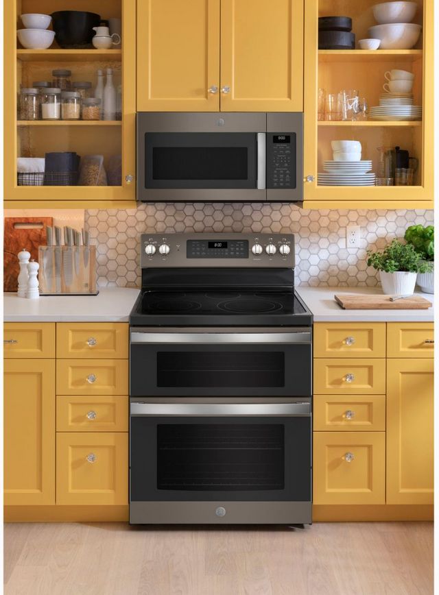 GE® Series 1.7 Cu. Ft. Slate Over The Range Sensor Microwave-8