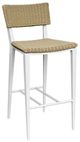 Uttermost® Calbas Honey/White Aluminum/Wicker Outdoor Bar Stool-0
