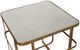 Bassett® Furniture Atticus White End Table with Gold Base-3