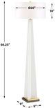 Uttermost® Rosin White Floor Lamp-2