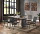 ACME Furniture Zudora Antique Oak Dining Table with Black Base-3
