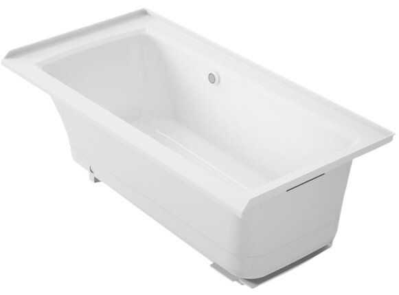KOHLER® Archer® White 60" x 30" Alcove Heated BubbleMassage™ Air Bath - Right Drain-0