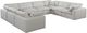 Meridian Furniture Comfy 8-Piece Cream Modular Sectional-0