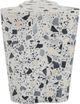TOV Furniture Slab Black/White 18" Concrete Indoor/Outdoor Side Table-5