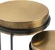 Crestview Collection Hudson 2-Piece Gold Nesting Table Set with Black Base-4
