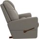La-Z-Boy® Sparrow Dove Gray Leather Manual Rocking Recliner-2