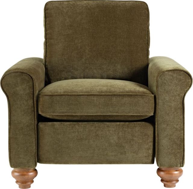 Best® Home Furnishings Customizable Weston Fabric Manual Recliner with Dark Walnut Legs-2