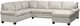 Bassett® Furniture Carolina 3-Piece Tan U-Shaped Sectional-0