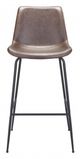 Zuo® Byron Brown Bar Chair-1